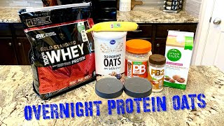 EASY OVERNIGHT PROTEIN OATS Quick n Healthy [upl. by Aowda]