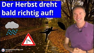 Auf in den Herbst Tiefs Regen und viel Wind in der neuen Woche [upl. by Hgielime]