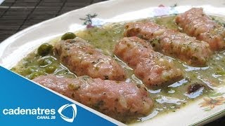 Receta para preparar longaniza en salsa verde con nopales Recetas fáciles y rápidas [upl. by Annuahsal311]