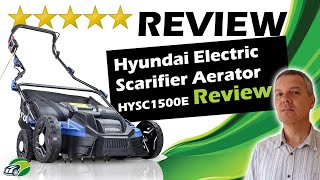 Hyundai HYSC1500E Electric Lawn Scarifier Review [upl. by Dorcia]