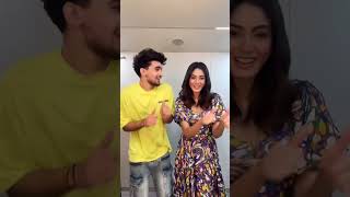 Aap se milke achha laga songsanamakbul winner and vishalpanday dance on bigboss viralshorts [upl. by Wendall65]