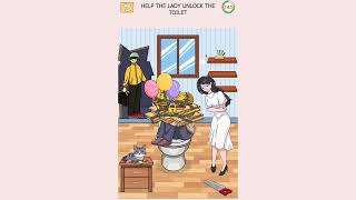 Tricky Twist Puzzle  Level 26 Help the lady unlock the toilet  Solution [upl. by Rabassa]