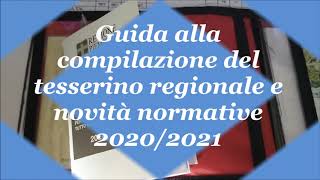 Guida alla compilazione Tesserino Regionale Venatorio Piemonte e novità normative 2020 2021 [upl. by Sevein]