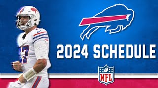 Buffalo Bills 2024 Schedule Release  NFL Gameplan [upl. by Eenalem]