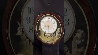 Rhythm Small World quotJoyful Landquot Musical Motion Wall Clock  4MH850WD23 [upl. by Atneuqal]