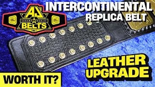 AJs Belts UPGRADED LEATHER for WWE Shop Intercontinental [upl. by Hardunn482]