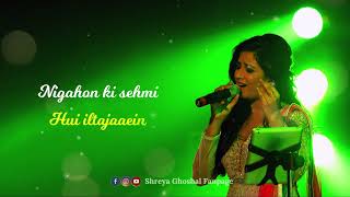 Akele Na Jana  Shreya Ghoshal  Lyrical Video Rerun [upl. by Dinesh]