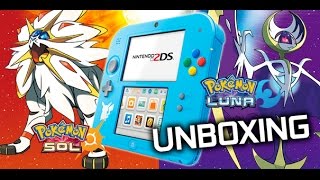 POKÉMON SOL Y LUNA UNBOXING Nintendo 2DS Edición Especial  MERISTATION [upl. by Wyler486]