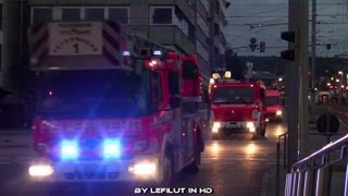 Einsatzstichwort 2 Alarm Feuer mit Menschenleben in Gefahr Großalarm Rettungskräfte Stuttgart [upl. by Drawyeh757]