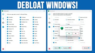 Quickly Debloat Windows by Uninstalling Windows Apps in Bulk [upl. by Alleuqcaj]