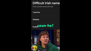 Learn Impossible Irish Names with Theo Von quotI didnt know they had Black people therequot shorts [upl. by Ycaj]