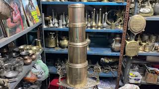 Pune Juna Bazar Brass Boxes Home Use  Kichenware Items [upl. by Oflunra]