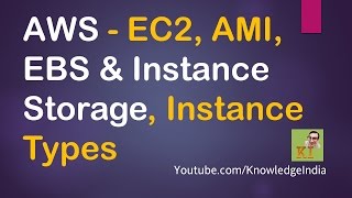 AWS  EC2 AMI EBS amp Instance Storage Instance Types  Launching Windows EC2 DEMO [upl. by Sallyanne440]