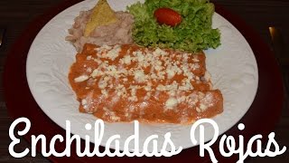 Enchiladas Rojas  Suscríbete a Cocinar Enamora [upl. by Ailat687]