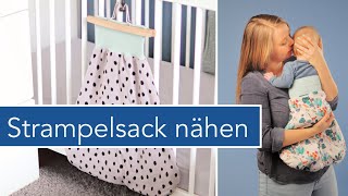 Baby Strampelsack nähen zum Wenden  HarryStrampel aus dem DIYeuleBabyBuch [upl. by Dawna]