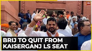 Brij Bhushan Singh To Quit From Kaiserganj Lok Sabha Seat In July  Sports Ministry Suspends New WFI [upl. by Enrichetta947]