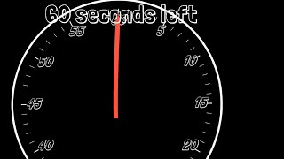 1 Minute Countdown Timer With Voice Sound Effects [upl. by Suiratnauq329]