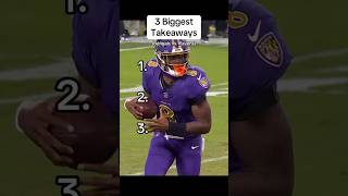 3 Biggest Takeaways Bengals vs Ravens bengals ravens jamarrchase lamarjackson nfl [upl. by Aiekam]