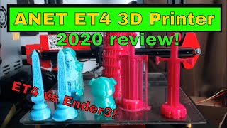 Anet ET4 3d Printer Review 2020 [upl. by Aisereht]