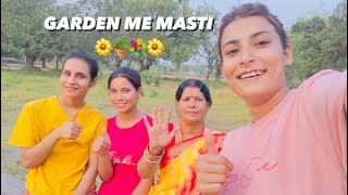 GARDEN NE MASTI 🌼💐🌺❤️🌸🪷🪴  familytime lifewithsrishti [upl. by Eihcra]