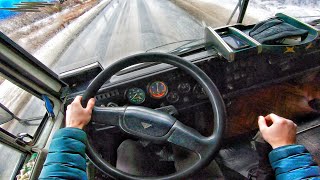 1992 KamAZ 5511 108 MT  POV TEST DRIVE [upl. by Qahsi]