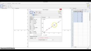 regressionsanalyse i GeoGebra eksponentiel funktion [upl. by Brouwer]