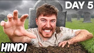 I Spent 7 Days Buried Alive MR BEAST NEW VIDEO IN HINDI MT NIKS EDITZ mrbeasthindinewvideo [upl. by Nimrak]