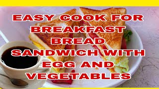 COOKING EGG CHEESEY SANDWICH WITH HOTDOG AND VEGETABLES recipe food trending viralvideo [upl. by Crifasi]