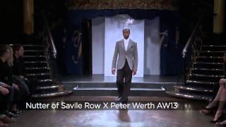 Nutters of Savile Row x Peter Werth at London Collections Men [upl. by Stephanus114]