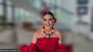 LA REINA DEL CARNAVAL DE BARRANQUILLA 2025 TATIANA ÁNGULO FERNÁNDEZ DE CASTR EN MAGAZÍN ESPECTACULAR [upl. by Llenrrad]