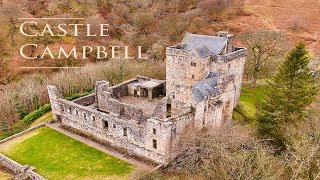 4K Drone footage Mavic 2 zoom Castle Campbell Dollar Mill Glen Tillicoultry 2021 [upl. by Cordula]