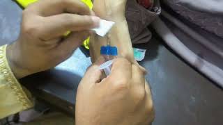 Intravenous Iv InjectionCeftriaxone Trijet 1G Injection video Injection by Cannula 69 hospital [upl. by Ja]