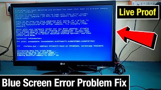 Blue Screen Error Windows 7 Fix  Windows 7 Blue Screen Error Fix  Pc Blue Screen Fix Windows 7 [upl. by Ahsenaj142]