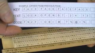 Enigma Slide Rule Iinear Cipher Encryption machine [upl. by Romina]