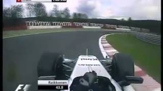 F1 Spa 2005 Kimi Raikkonen V10 [upl. by Otnicaj655]