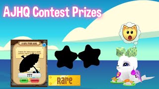 WINNING RARE PRIZES FROM AJHQ CONTEST  Animal Jam [upl. by Nellek333]