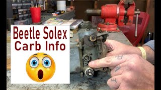 VW Beetle  Super Beetle Solex Carb Adjustments And Tips  How To Adjust a Solex Carb  VW Baja [upl. by Gunther]