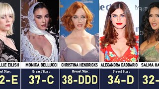 BRA SIZES FAMOUS CELEBRITIES The Results Will Shock You 😱 [upl. by Champagne]