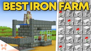 BEST MINECRAFT 121 IRON FARM  New Design Easy Efficient [upl. by Florio921]