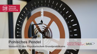 Versuch 03 Pohlsches Pendel  Physikalisches Grundpraktikum [upl. by Yrellam]