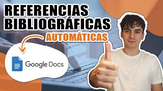 Como PONER REFERENCIAS BIBLIOGRÁFICAS en GOOGLE DOCS 2024 ✅ AUTOMÁTICAMENTE 🔵 [upl. by Riorsson467]