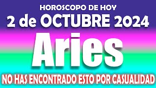 ARIES ♈️ 🙏 ALGO ASOMBROSO TE SUCEDE 🙏 HOROSCOPO DE HOY 2 DE OCTUBRE 2024 💖 HOROSCOPO ARIES AMOR 💖 [upl. by Htur]