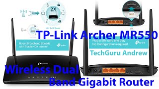 TPLink Archer MR550 4G Cat6 AC1200 Wireless Dual Band Gigabit Router [upl. by Ynney]