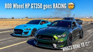 BOOSTED GT350 HEADS TO AIRSTRIP TO RACE [upl. by William855]