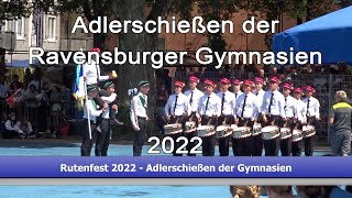 Rutenfest 2022  Adlerschießen der Gymnasien  Schützenkönig Flavio Schneider [upl. by Htiekal782]