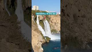 Antalyabig waterfall waterfall butiful travel turkey MediterraneanSea [upl. by Oimetra287]