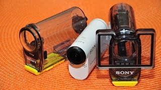 Sony AS100V underwater stock vs flat lens [upl. by Gnehc731]