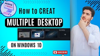 quotHow to Create Multiple Desktops in Windows 10  Organize Your Work Easily  HindiUrdu Tutorialquot [upl. by Atteuqal]