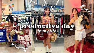 A DAY IN MY LIFE VLOG Shopping cleaning amp working out [upl. by Monreal42]