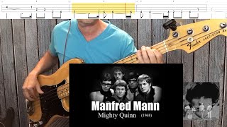 “Quinn the Eskimo Mighty Quinnquot Manfred Mann  Bass Tab amp COVER FRANKS BASS COVERS v2 [upl. by Tatia806]